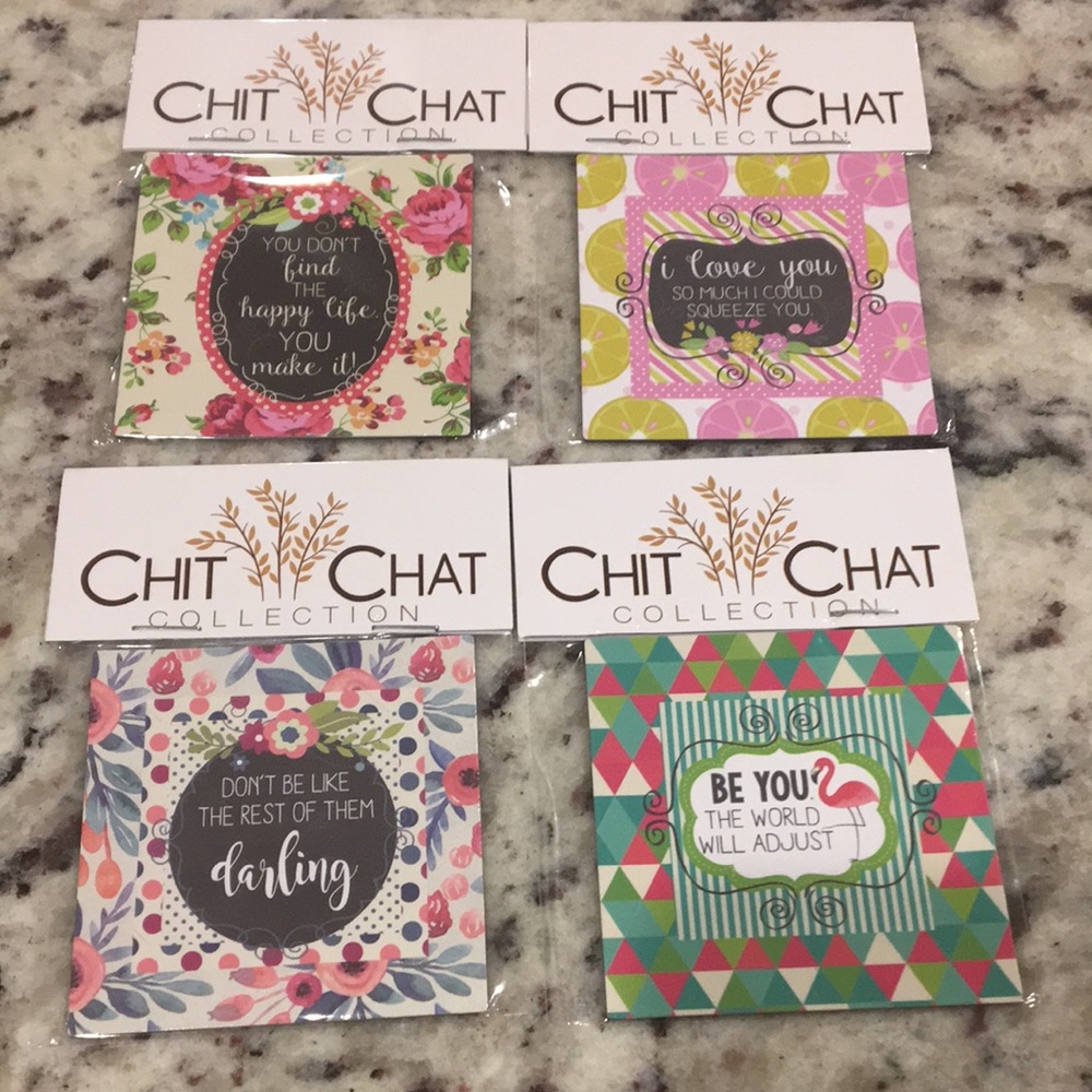 Bundle of four refrigerator magnets NWT